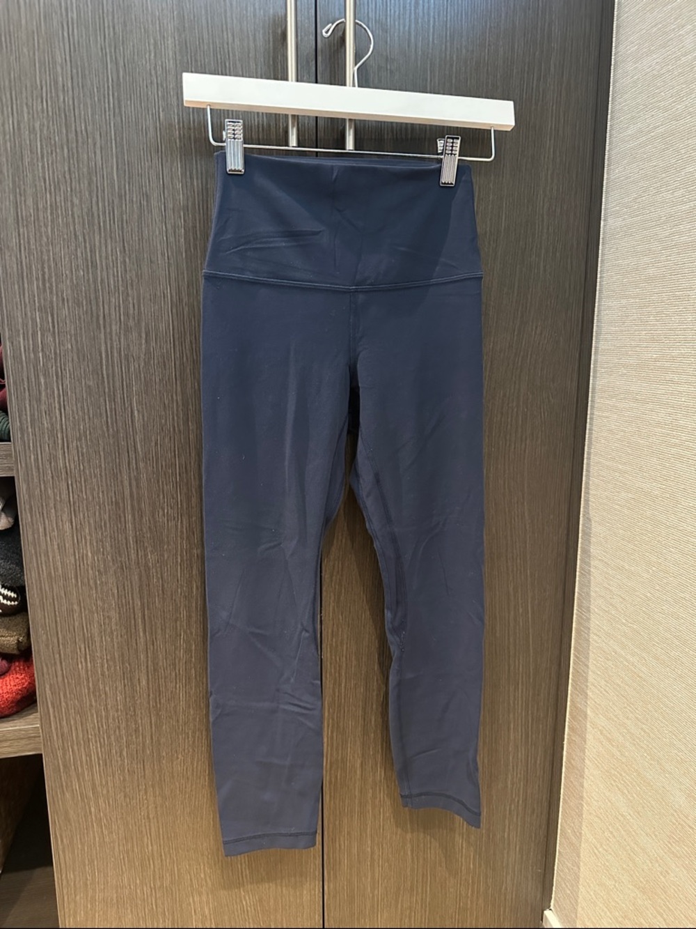 lululemon Align High-Rise Navy Leggings cropped